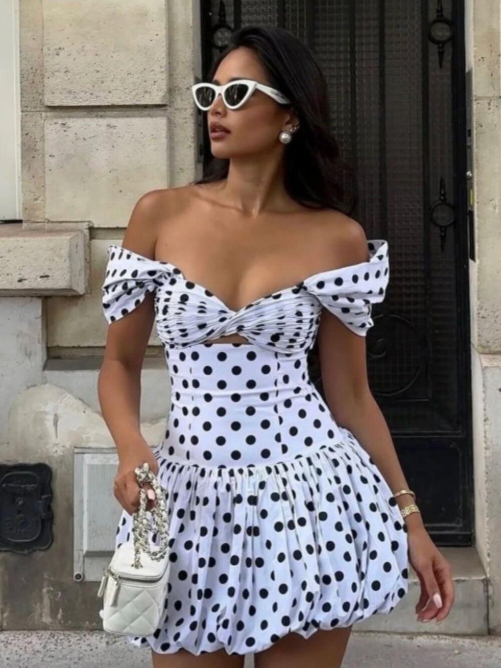 Miss Circle Umika Polka Dot Dress